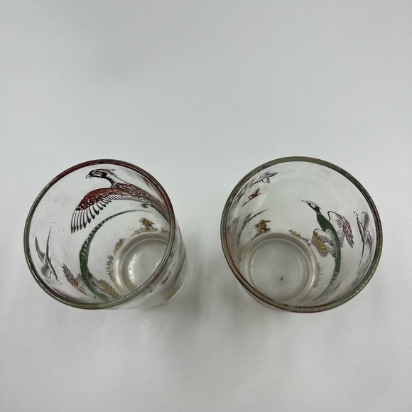 Anchor Hocking Pheasant Hunter Glass X 2 - Picture 4 of 5